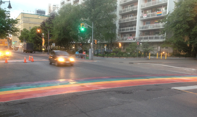 Toronto's Rainbow Crosswalks Debut for WorldPride 2014