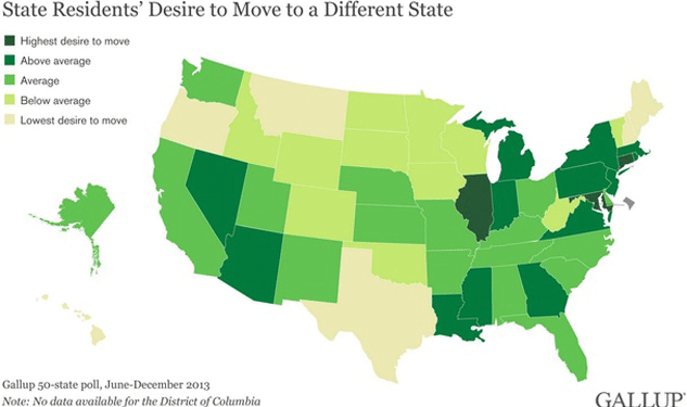 The States That People Want to Flee: Illinois, Connecticut