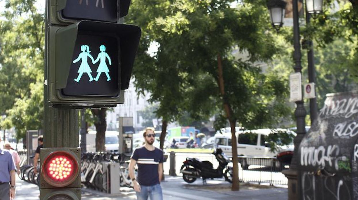 Madrid Installs ‘Gay-Friendly’ Crosswalk Signs Ahead of WorldPride