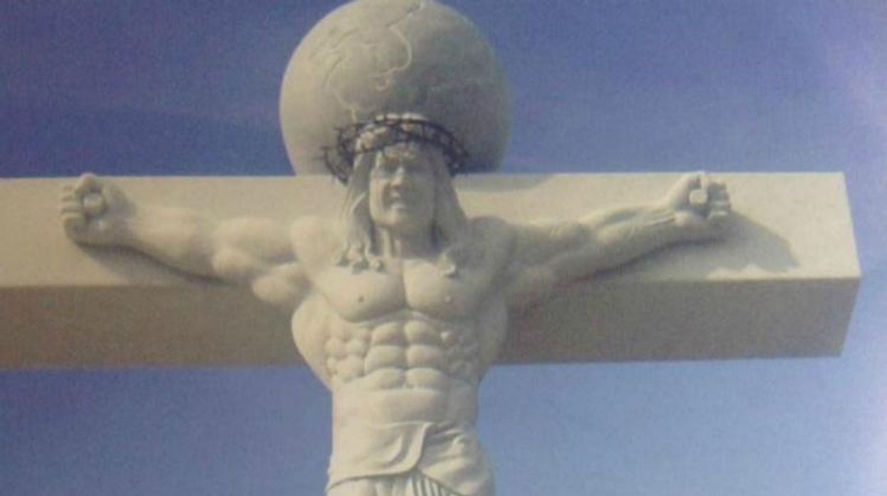 Merry Christmas to this Buff Jesus in South Korea