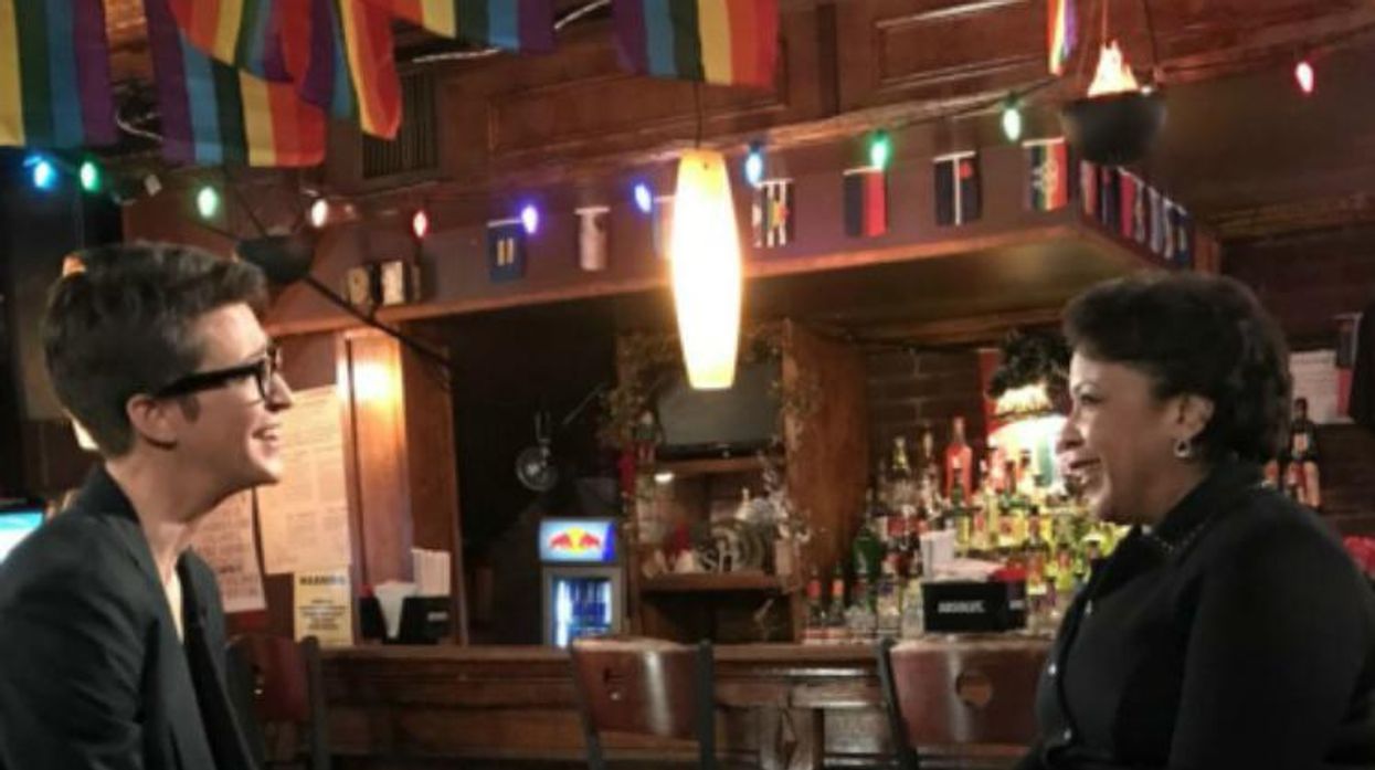 Rachel Maddow & Attorney General Loretta Lynch Visit Stonewall