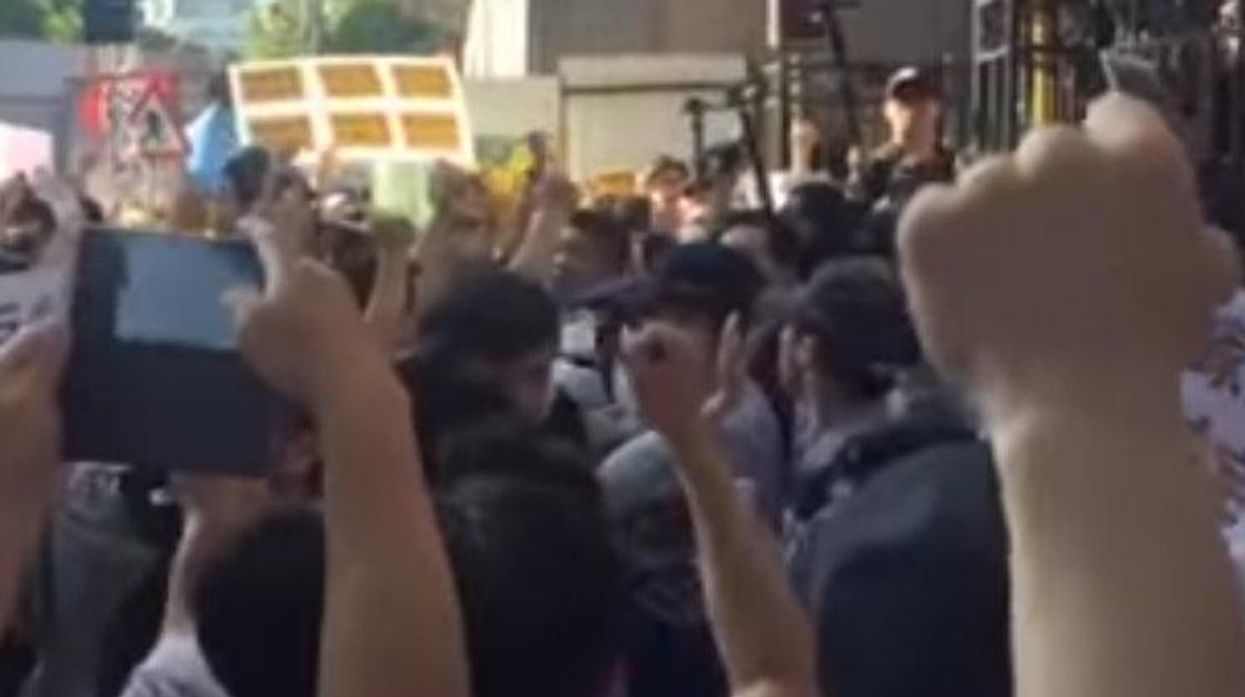 Anti-Marriage Equality Protesters Swarm Legislative Building In Taiwan