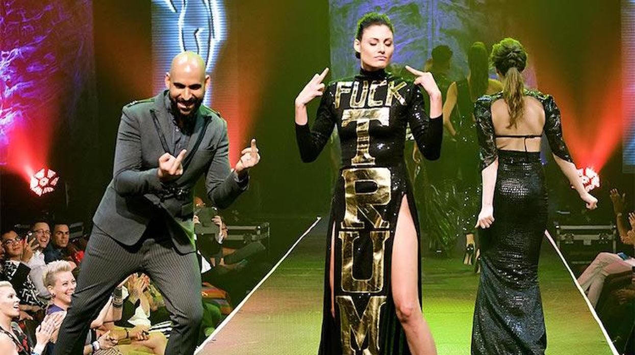 'Project Runway' Designer Debuts F*** Trump Dress at Austin Pride