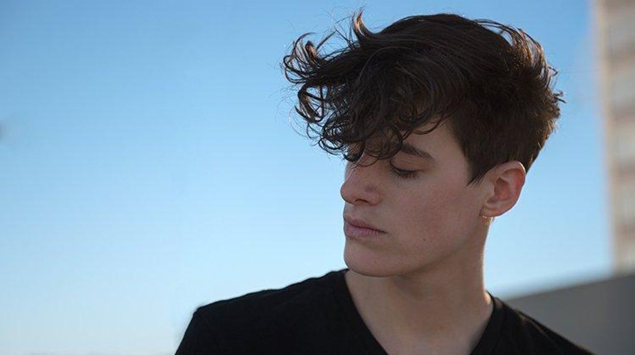 Watch: Gender-Nonconforming Model Rain Dove Protests North Carolina Bathroom Bill