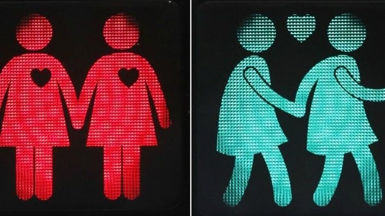 Same-Sex Traffic Lights Arrive in Dutch City