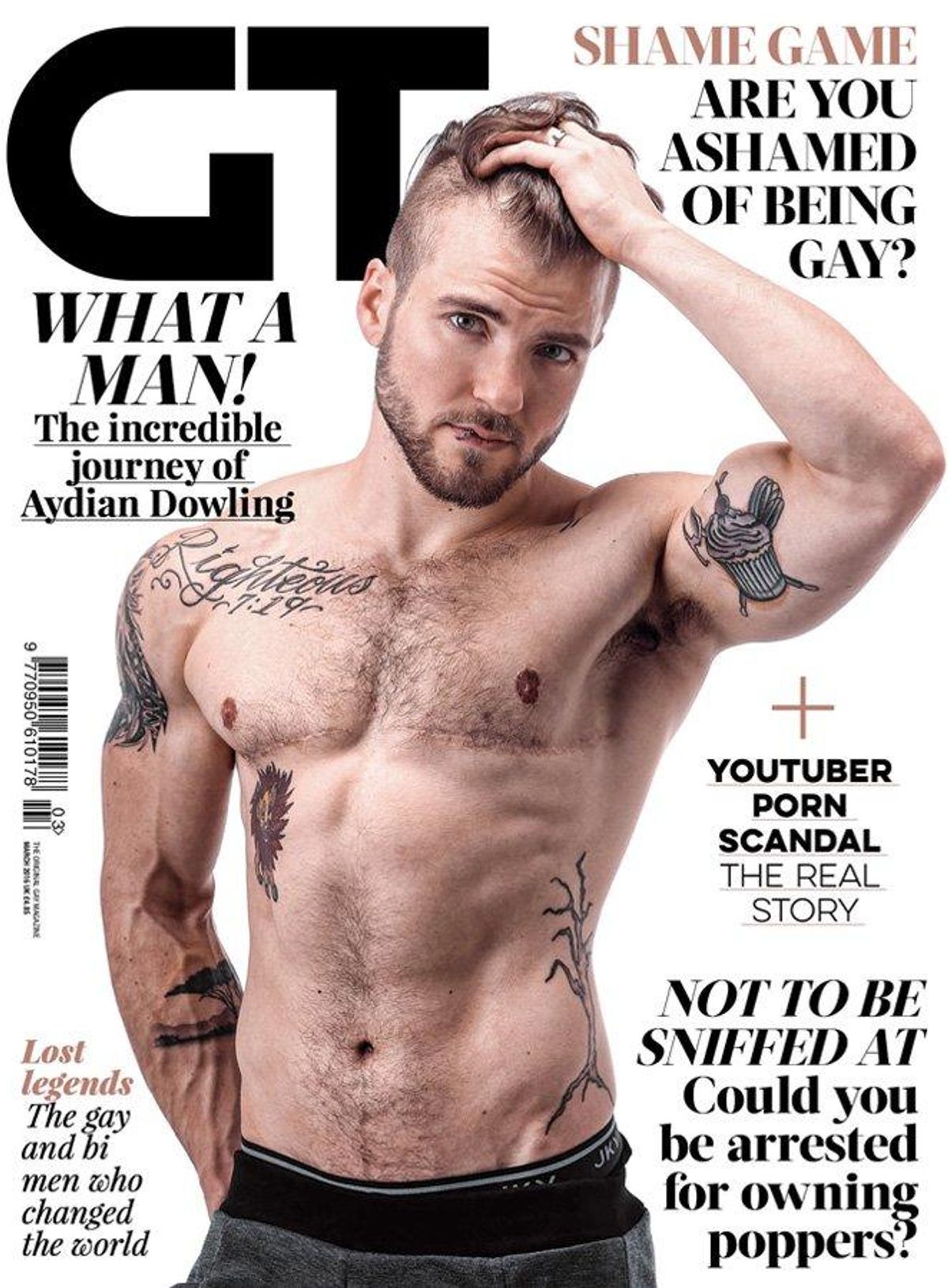 Aydian Dowling Is the First Trans Man to Cover Gay Times Magazine 