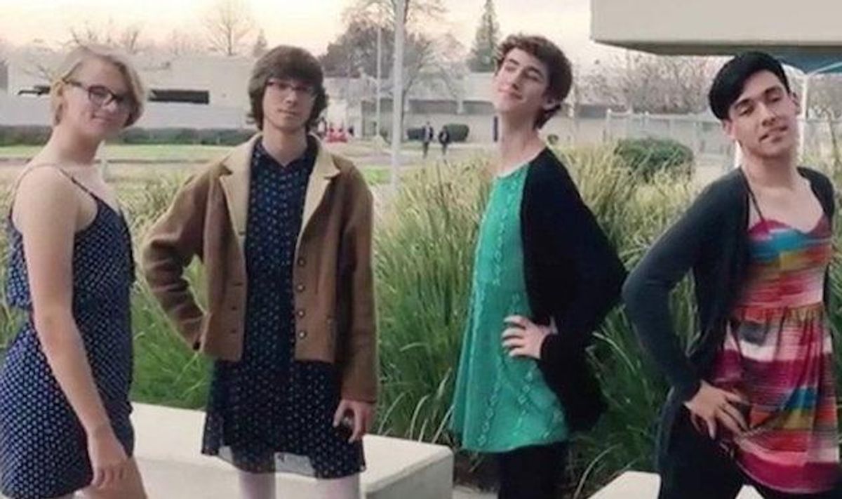 Boys Wore Dresses to School In Protest of Restrictive Dress Code