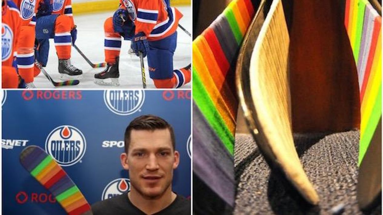 Alberta's Edmonton Oilers First NHL Team to Use Pride Tape In Support of LGBT Youth