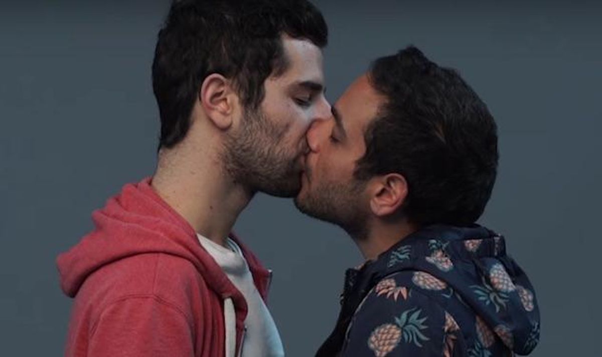 Watch: Israeli Jews & Arabs Kiss To Protest Book Ban 