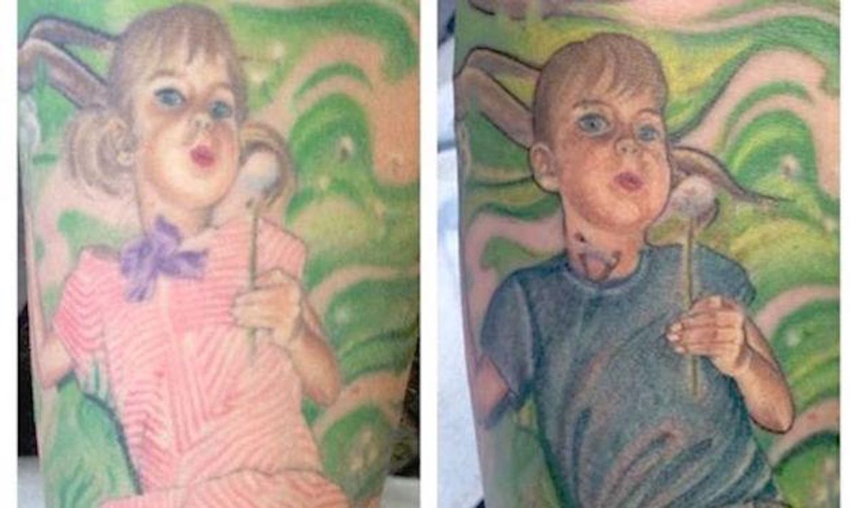 WATCH: Awesome Canadian Mom Updates Tattoo to Best Reflect Trans Son's True Identity