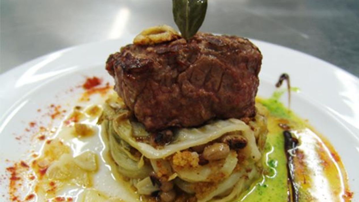 The Dish: Veal Fillet with Cabbage and Maize Bread