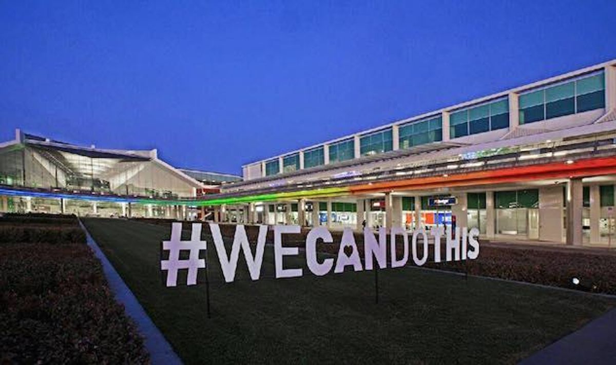 Canberra Airport Sends Shining Message of Support for Marriage Equality