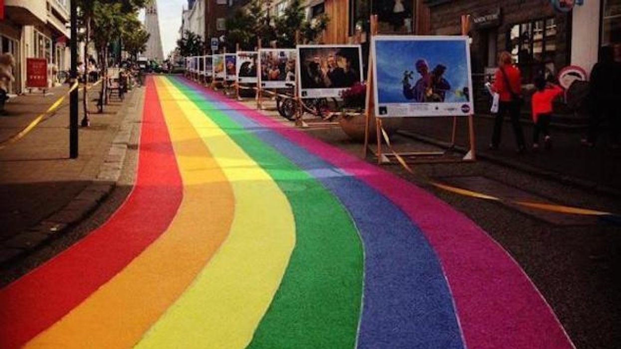Entire Reykjavik Street Transformed Into a Rainbow for Pride