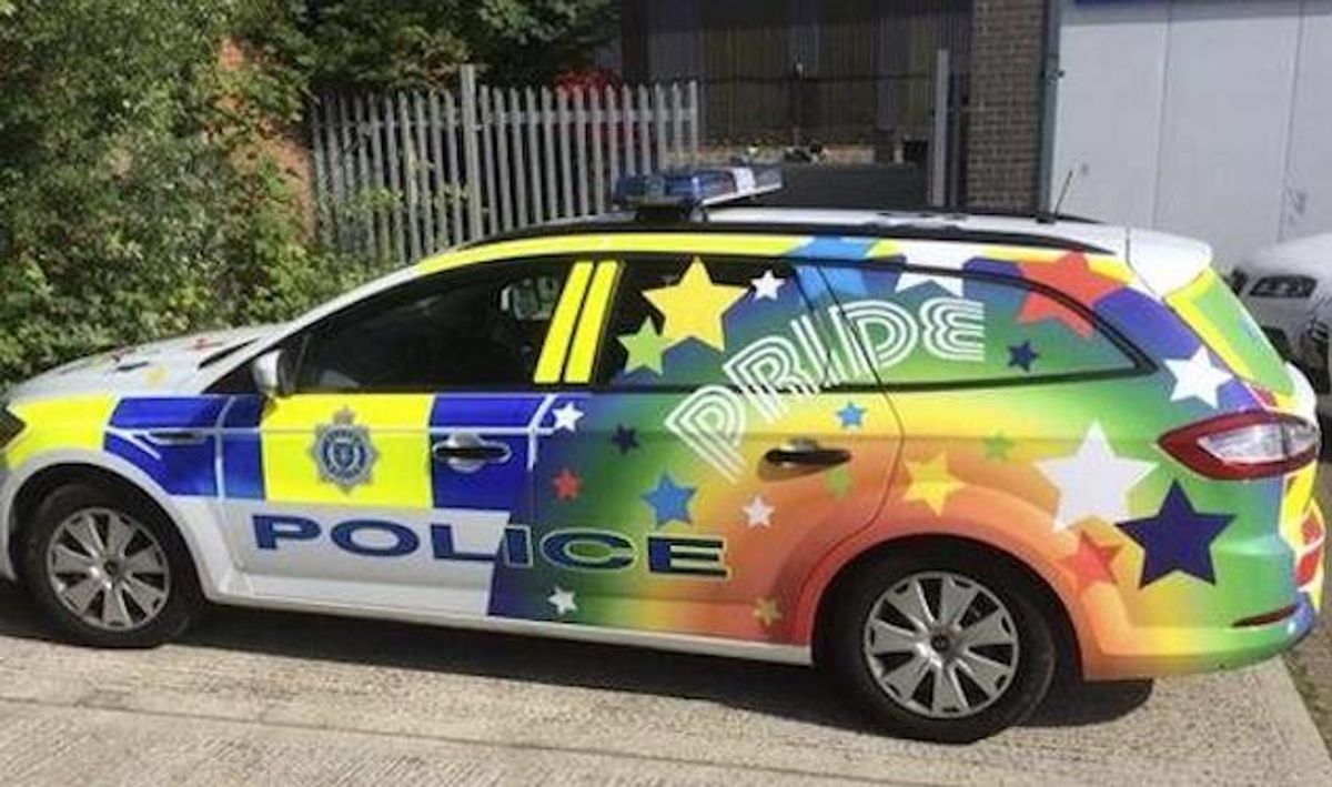 Police Vehicles Get Gay Makeovers For Brighton Pride