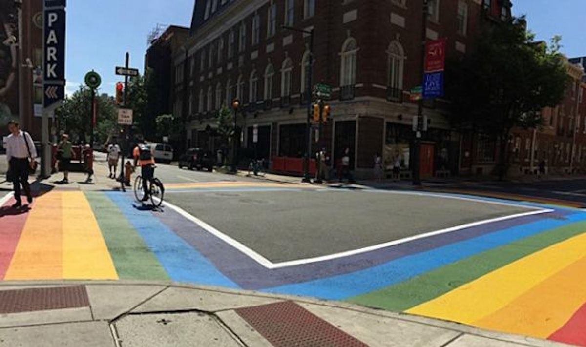 Rainbow Crosswalks Come to Philadelphia 