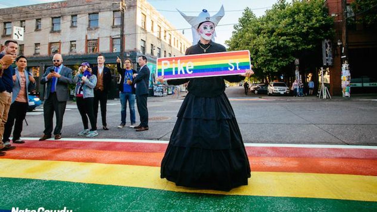 Seattle Mayor Unveils Rainbow Crosswalks in Capitol Hill