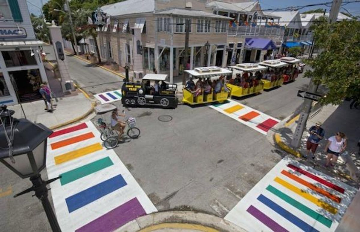 Key West Installs Rainbow Crosswalks
