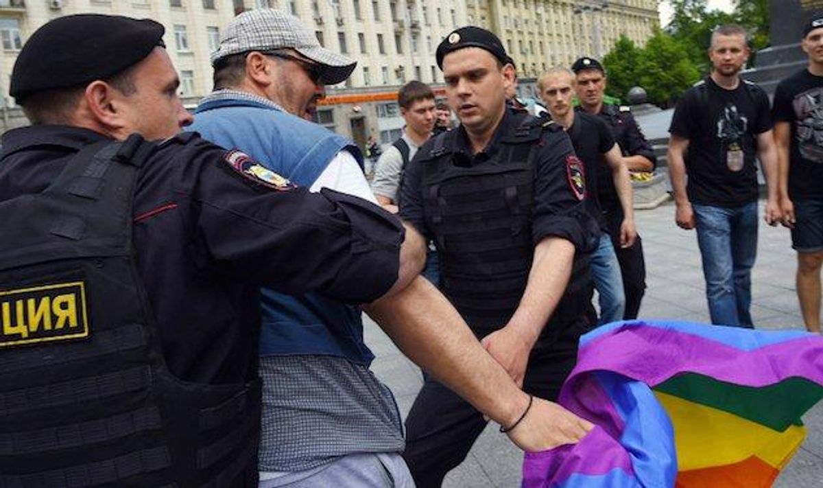 Police Break Up Unauthorized LGBT Pride in Russia