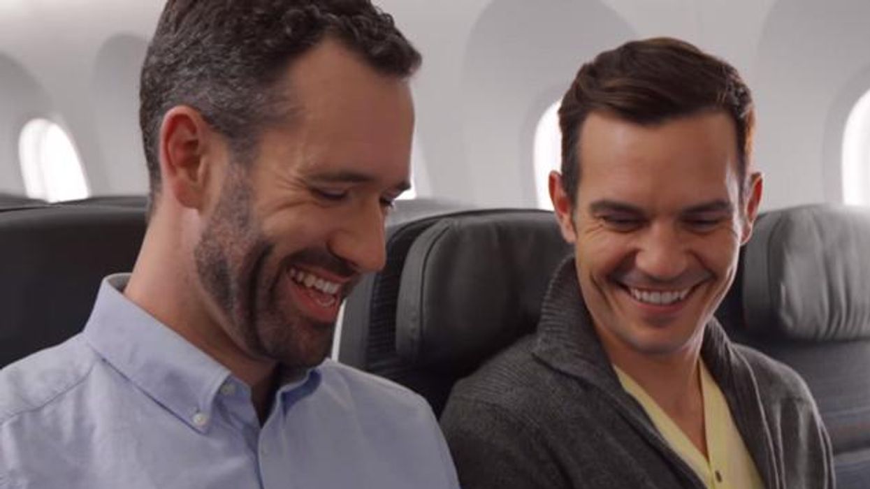 Married Gays in Air Canada Safety Video?