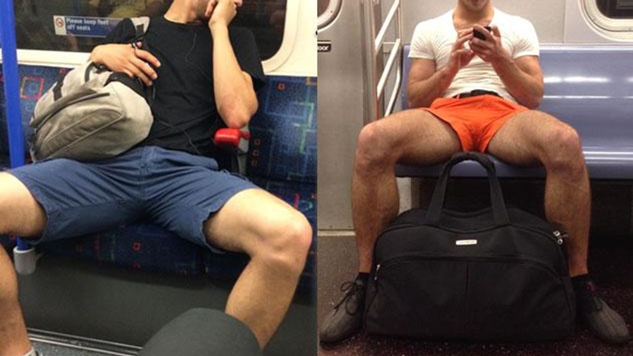 PHOTOS: Men With Their Legs Spread on Public Transit