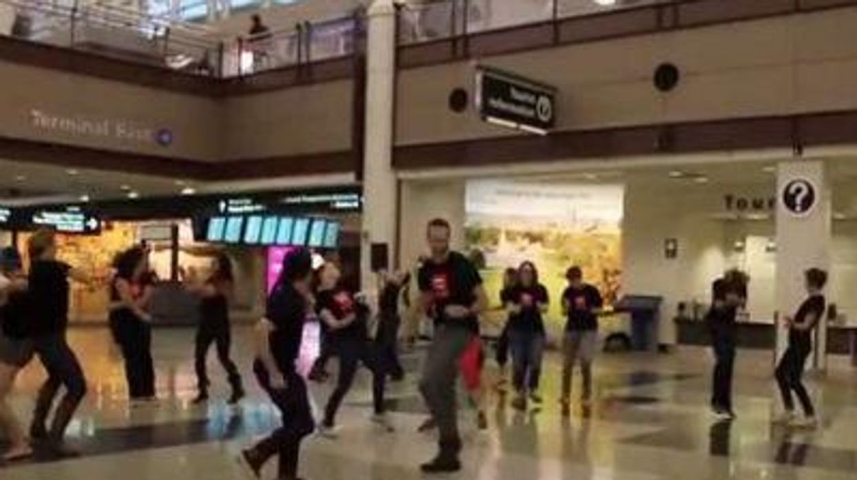 Denver Airport: The Perfect Place for Flash Mob Wedding Proposal