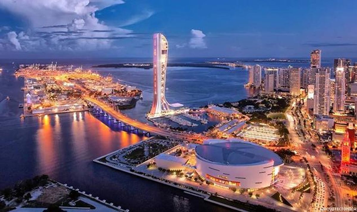 Plans for Miami's Crazy SkyRise Tower Include Nightclubs, Thrill Rides