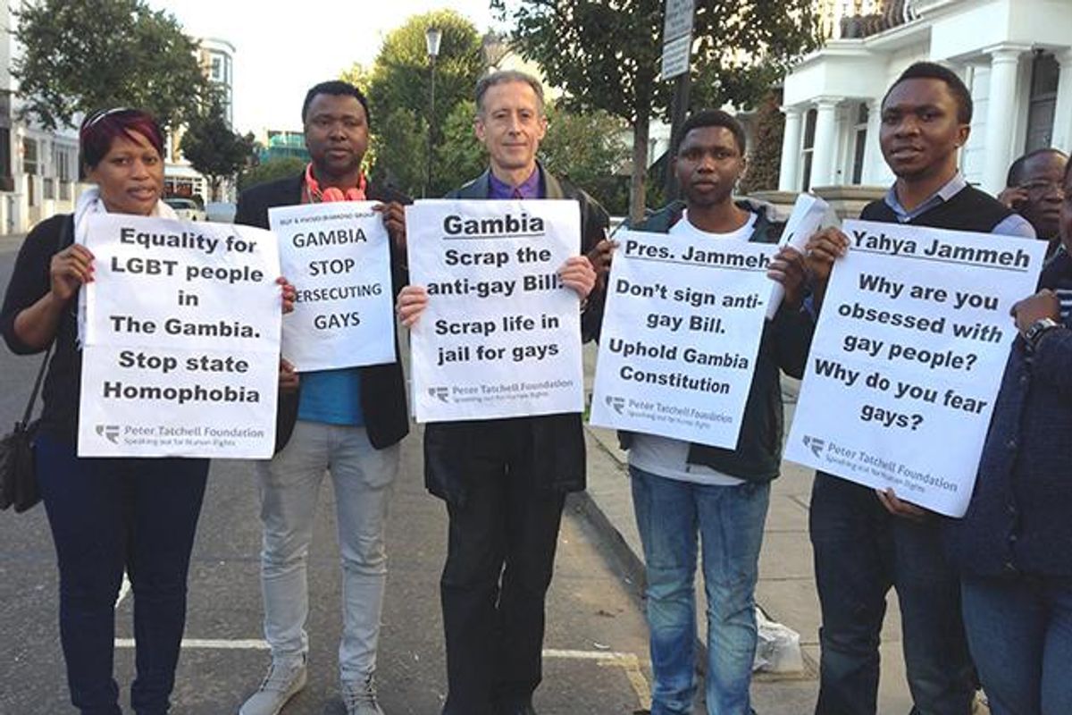 PHOTOS: London Protest Against Gambian Antigay Law 