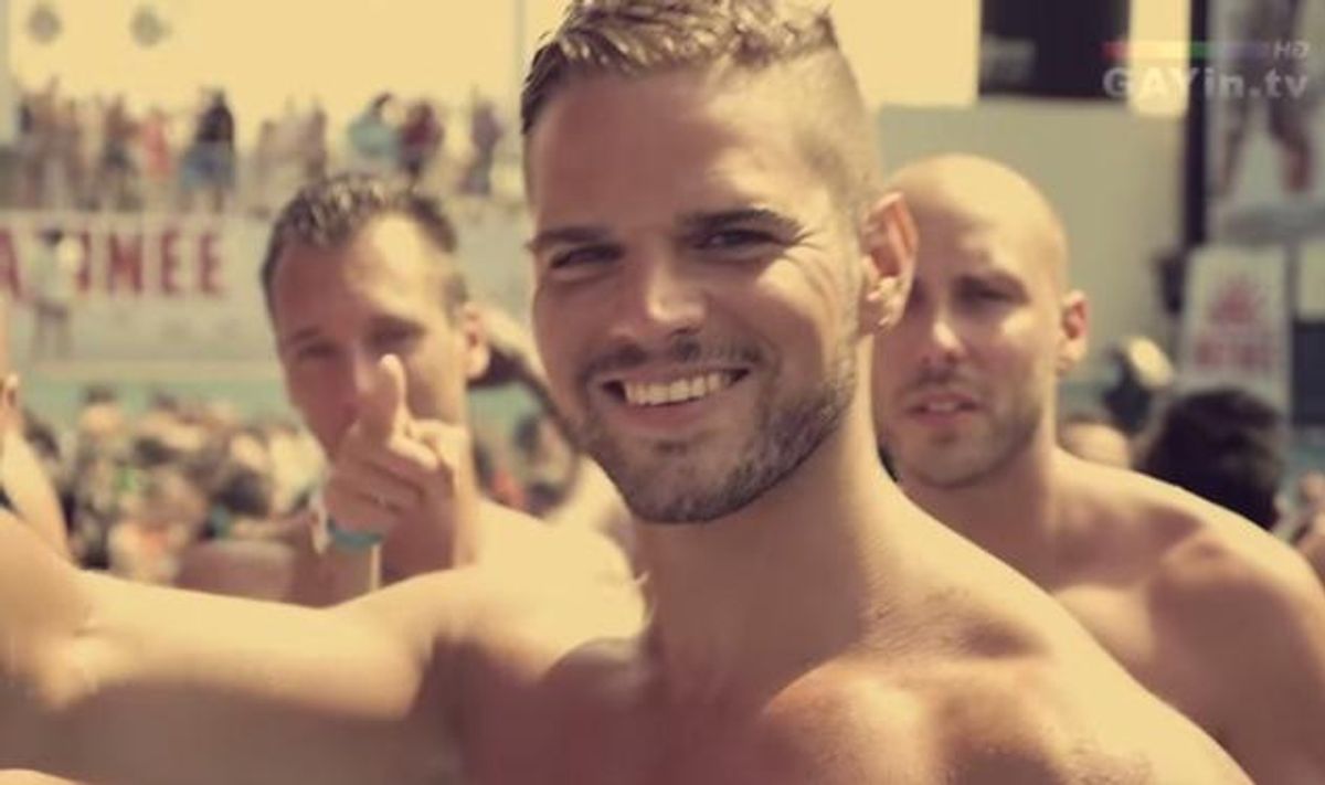 VIDEO: A Gay, Half-Naked Takeover of a Barcelona Waterpark