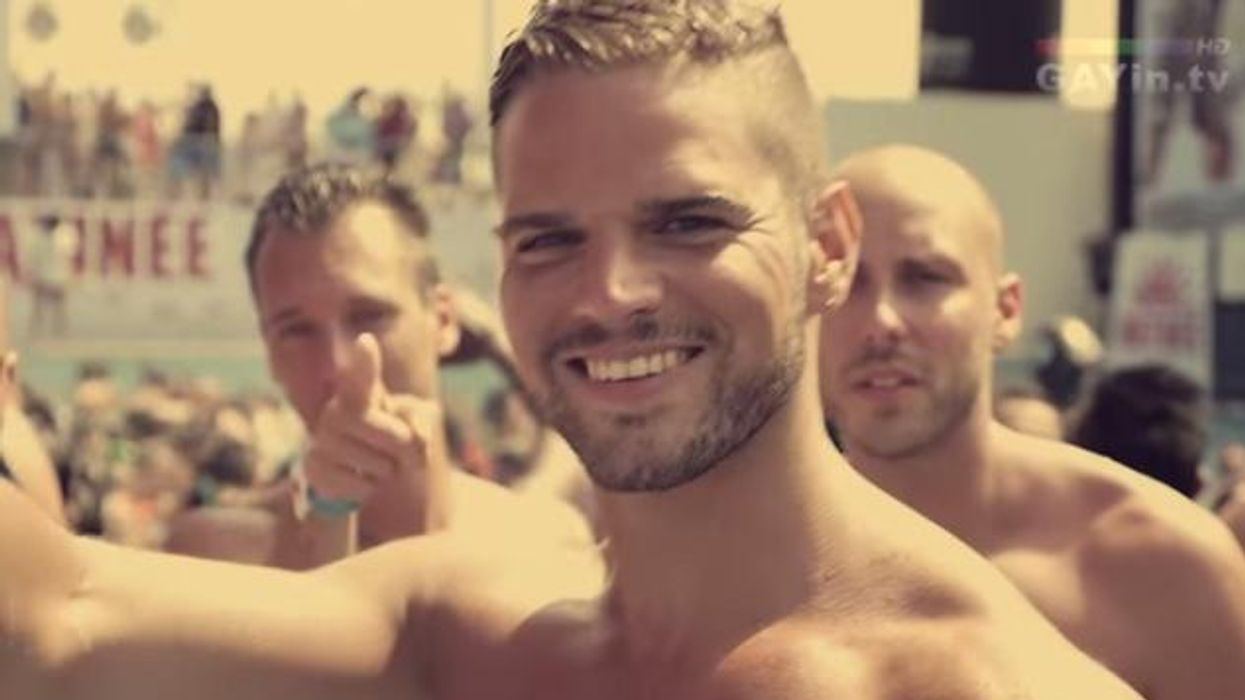 VIDEO: A Gay, Half-Naked Takeover of a Barcelona Waterpark