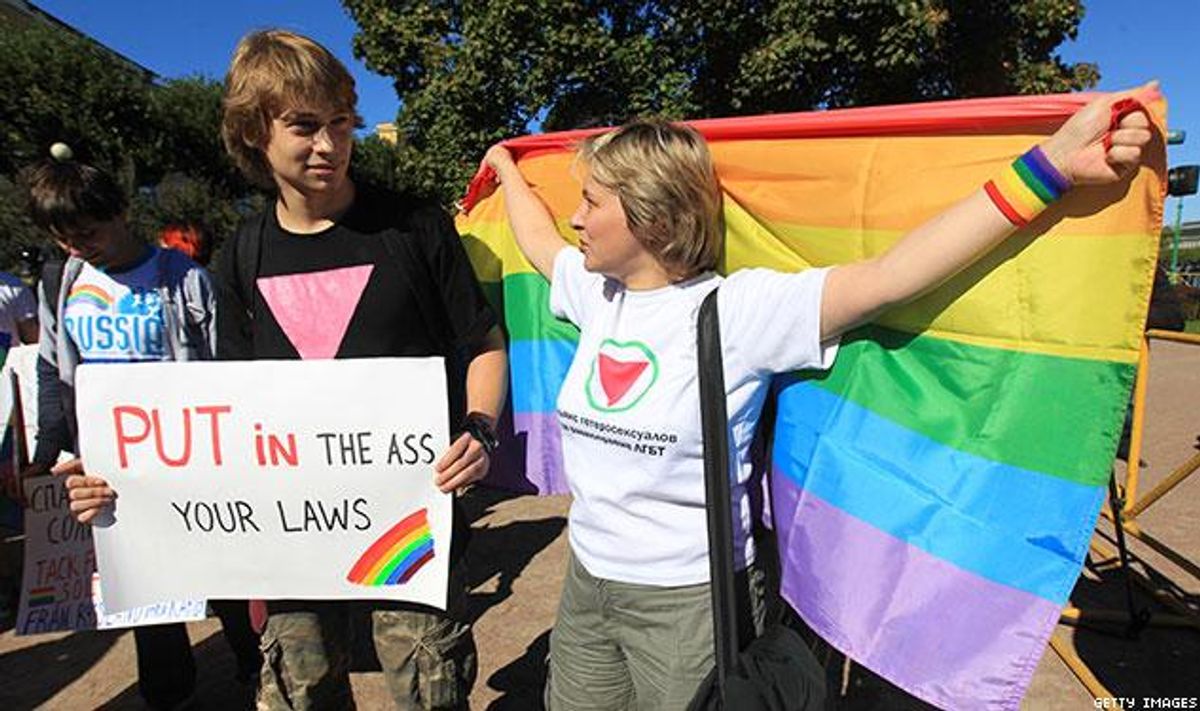 Told to Protest in a Landfill, Russians Hold Pride Rally Anyways