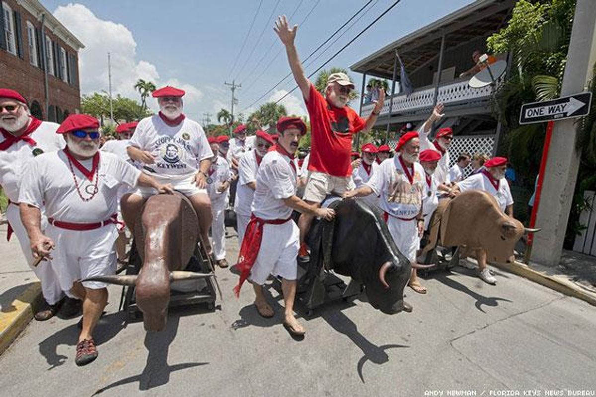 PHOTOS: Key West's Ridiculous, Hilarious Running of the Bulls