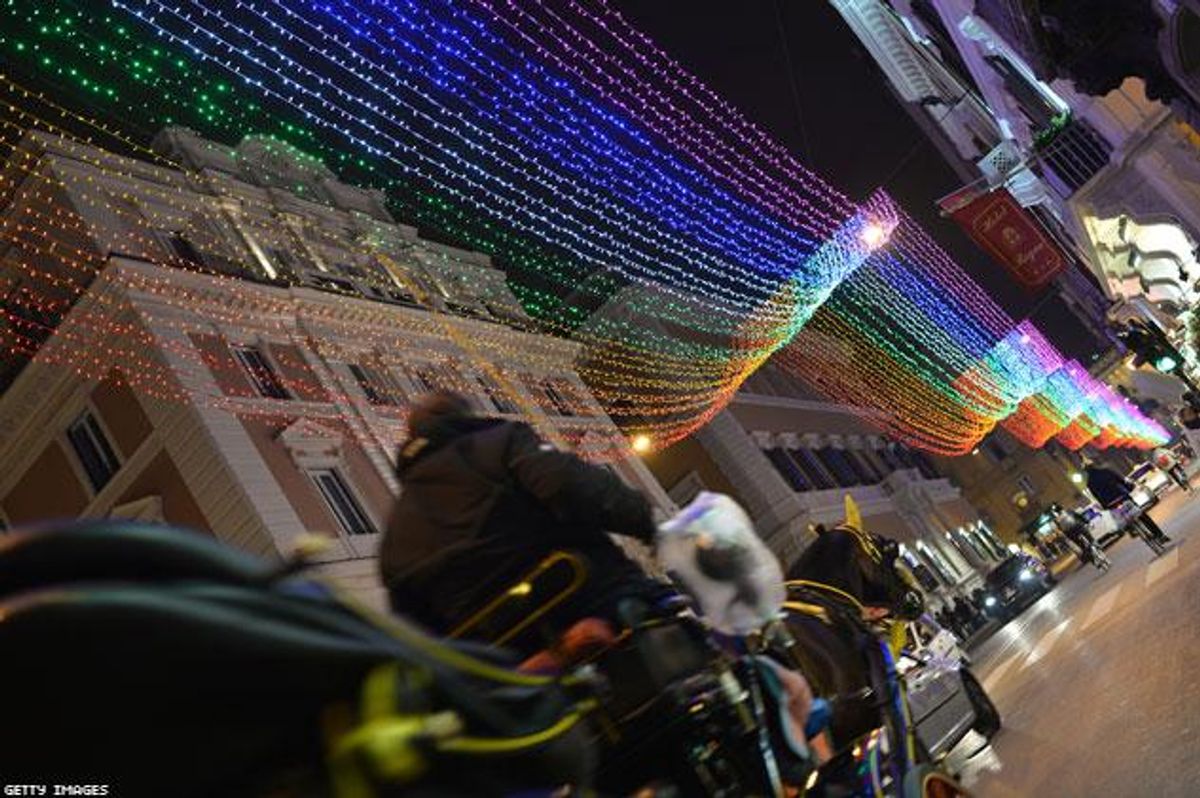 PHOTOS: Rome's LGBT-Friendly Christmas Lights