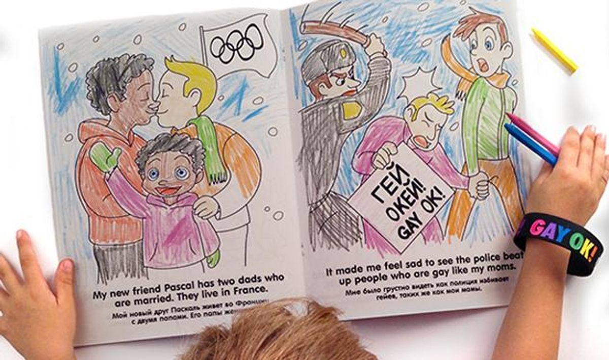 Activists Hope Coloring Books Highlight Russia's War on LGBT Citizens