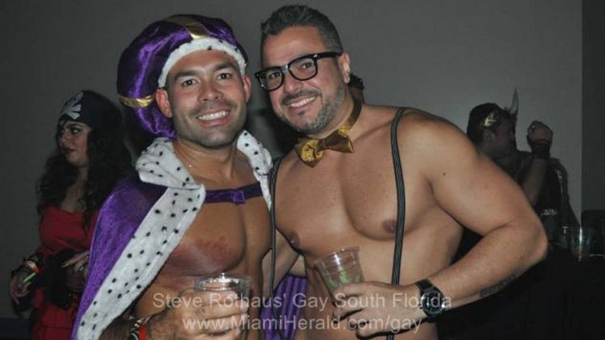 Miami's LGBT Elite Strip Down, Raise Money at Halloween Ball