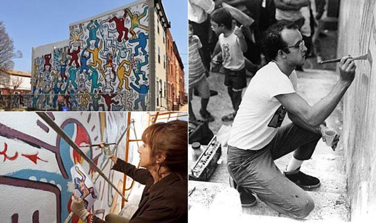 VIDEO: Philadelphia Restores '87 Mural from Keith Haring