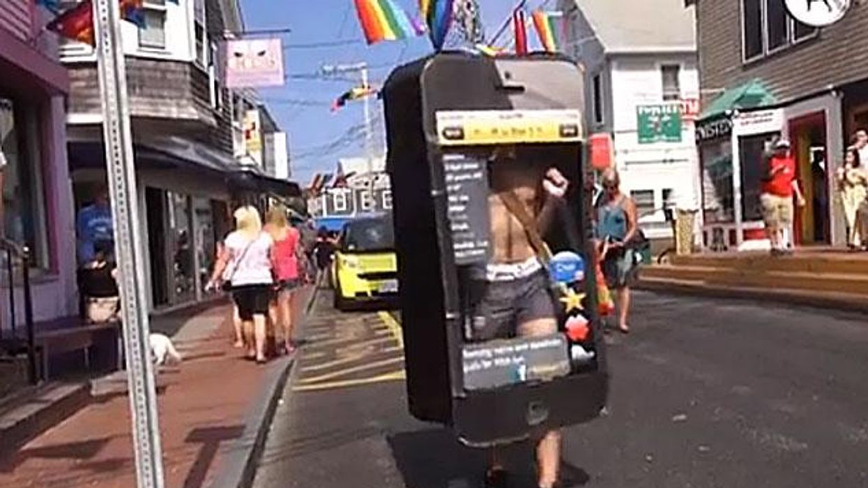 Man Hands Out (Fake) Bodily Fluids in Provincetown, For a Cause