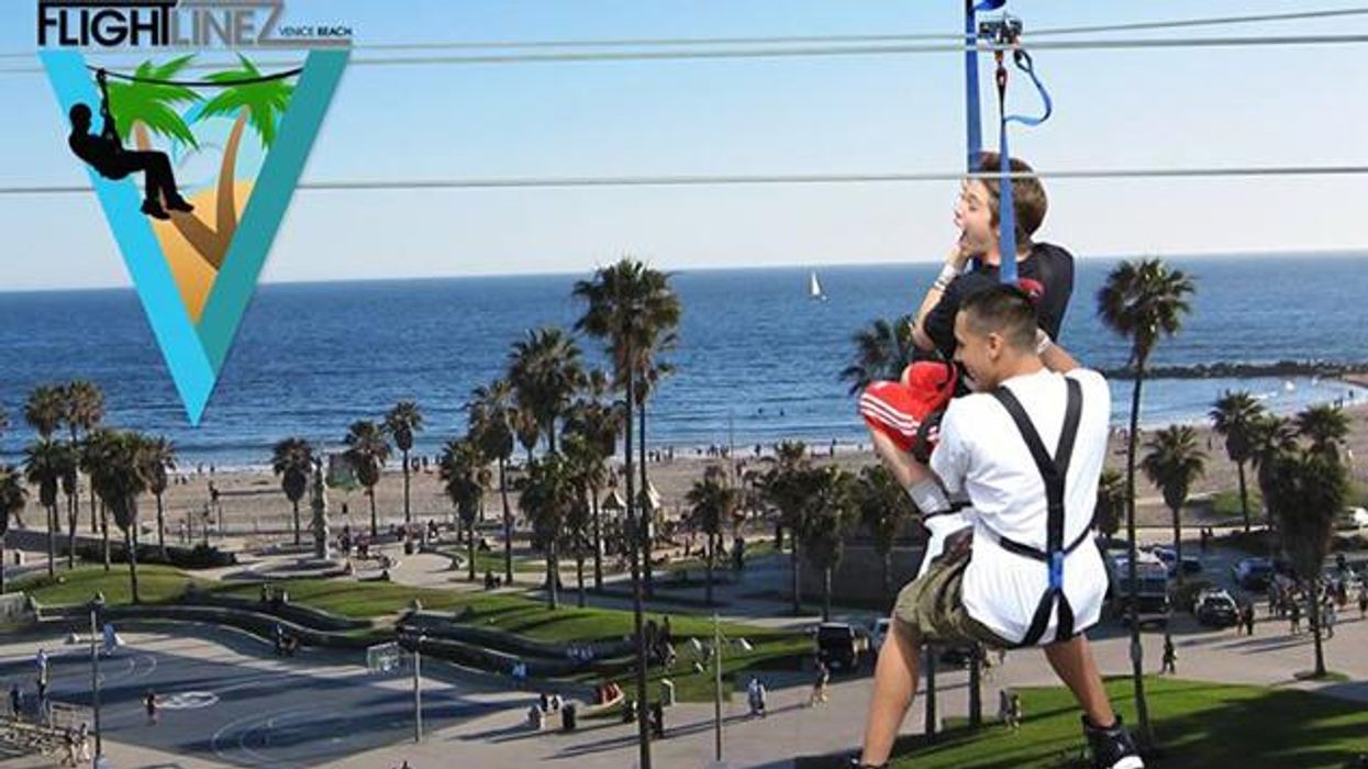 Venice Beach's Latest Attraction: Ziplining