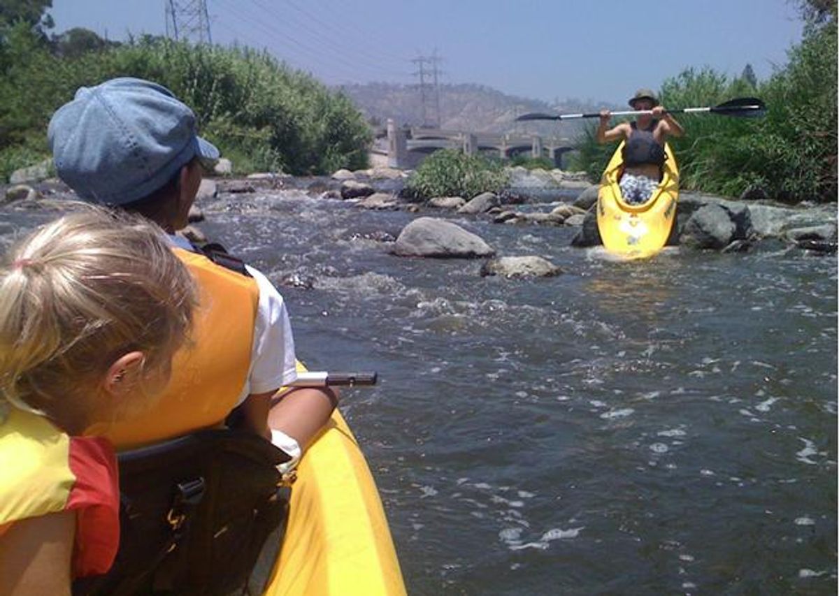 Kayaking — on the L.A. River