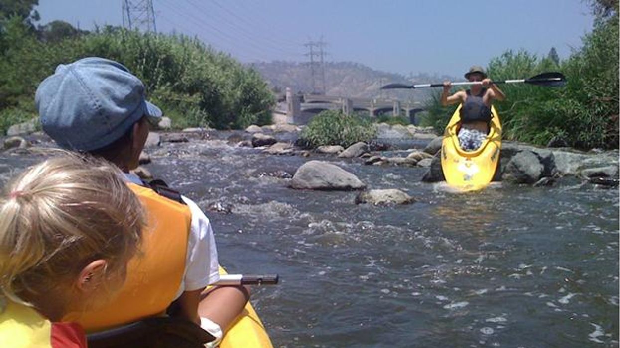 Kayaking — on the L.A. River
