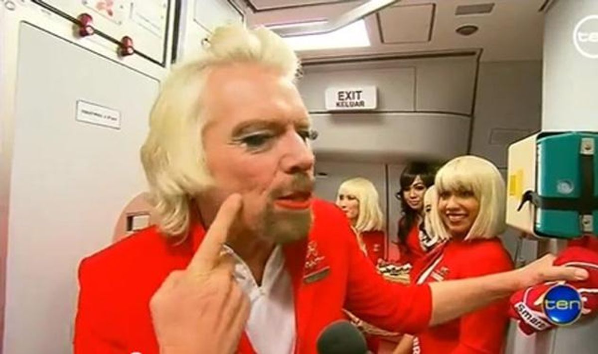 Watch: Richard Branson Does Drag