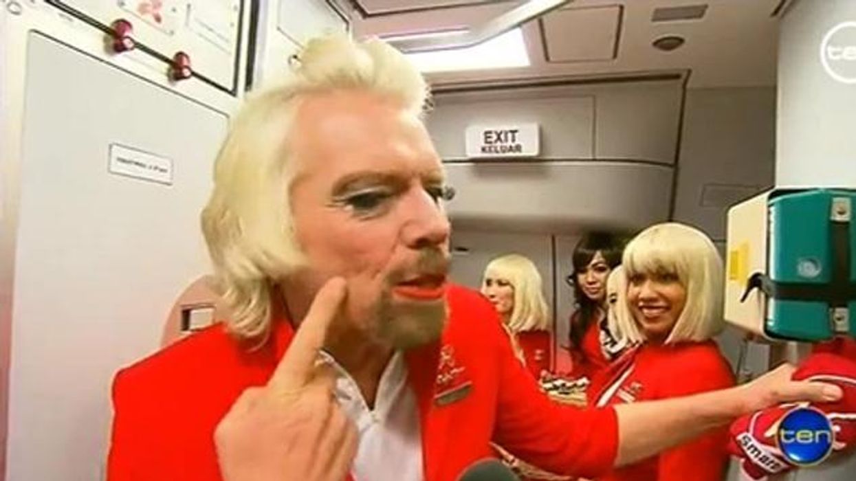 Watch: Richard Branson Does Drag