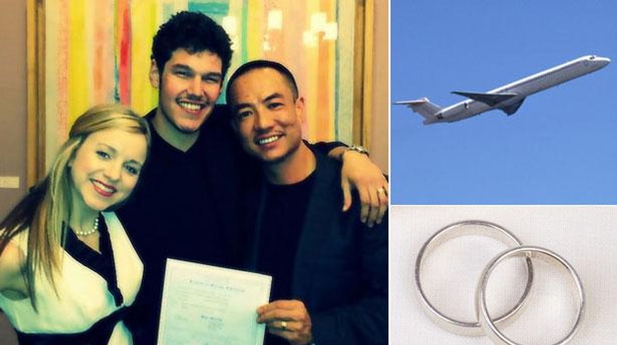 JetBlue Flies Two Men to the Wedding Chapel