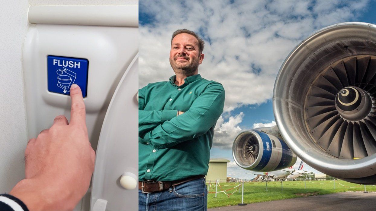 Scientists think outside the bowl and ask if poop can power planes