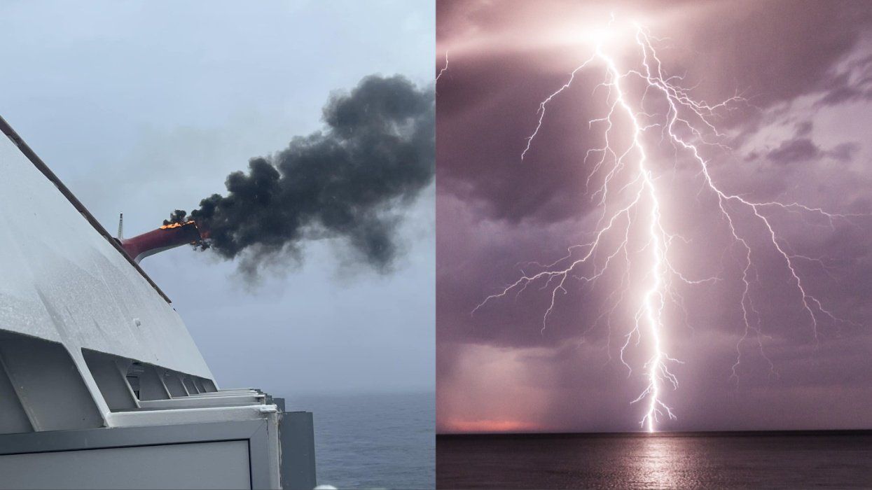 Lightning strike suspected in cruise ship fire at sea