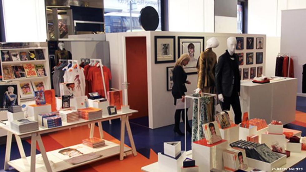 Inside the Bowie75 pop-up store