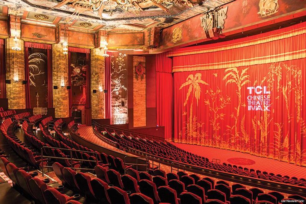 Inside the TCL Chinese Theatre, which hosted premieres for Star Wars, Wizard of Oz, and Breakfast at Tiffany\u2019s to name a few