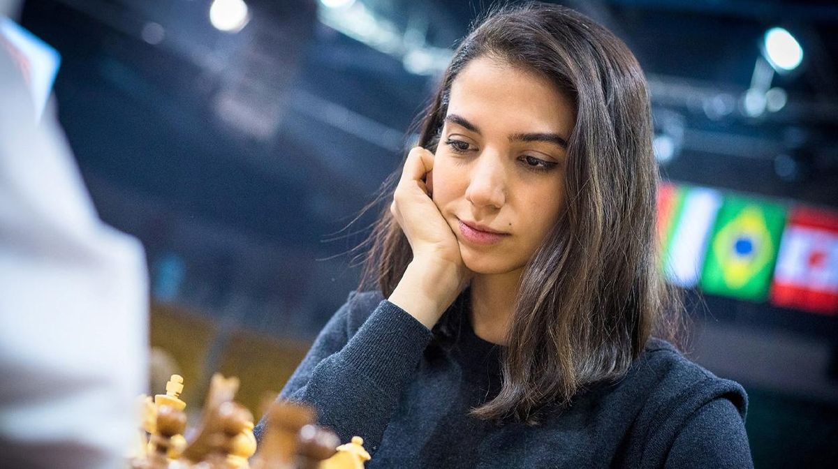 Iranian chess player ​Sara Khadem competes without her hijab, risking government's wrath