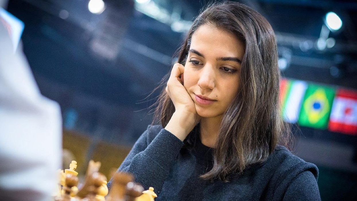 Iranian chess player Sara Khadem competes without her hijab, risking government's wrath
