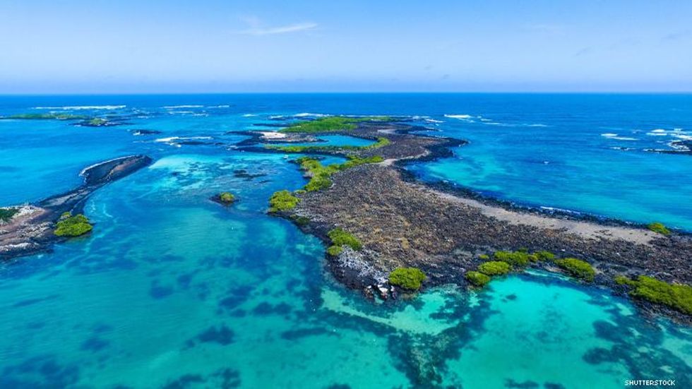 Isabela Island Galapagos Arial View