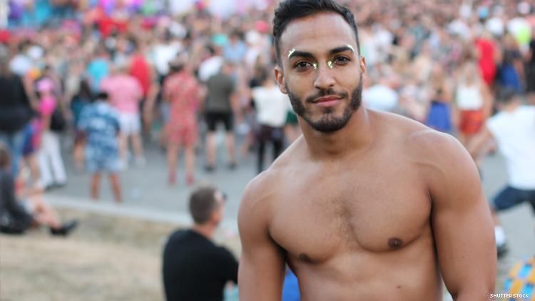 Israel shirtless man